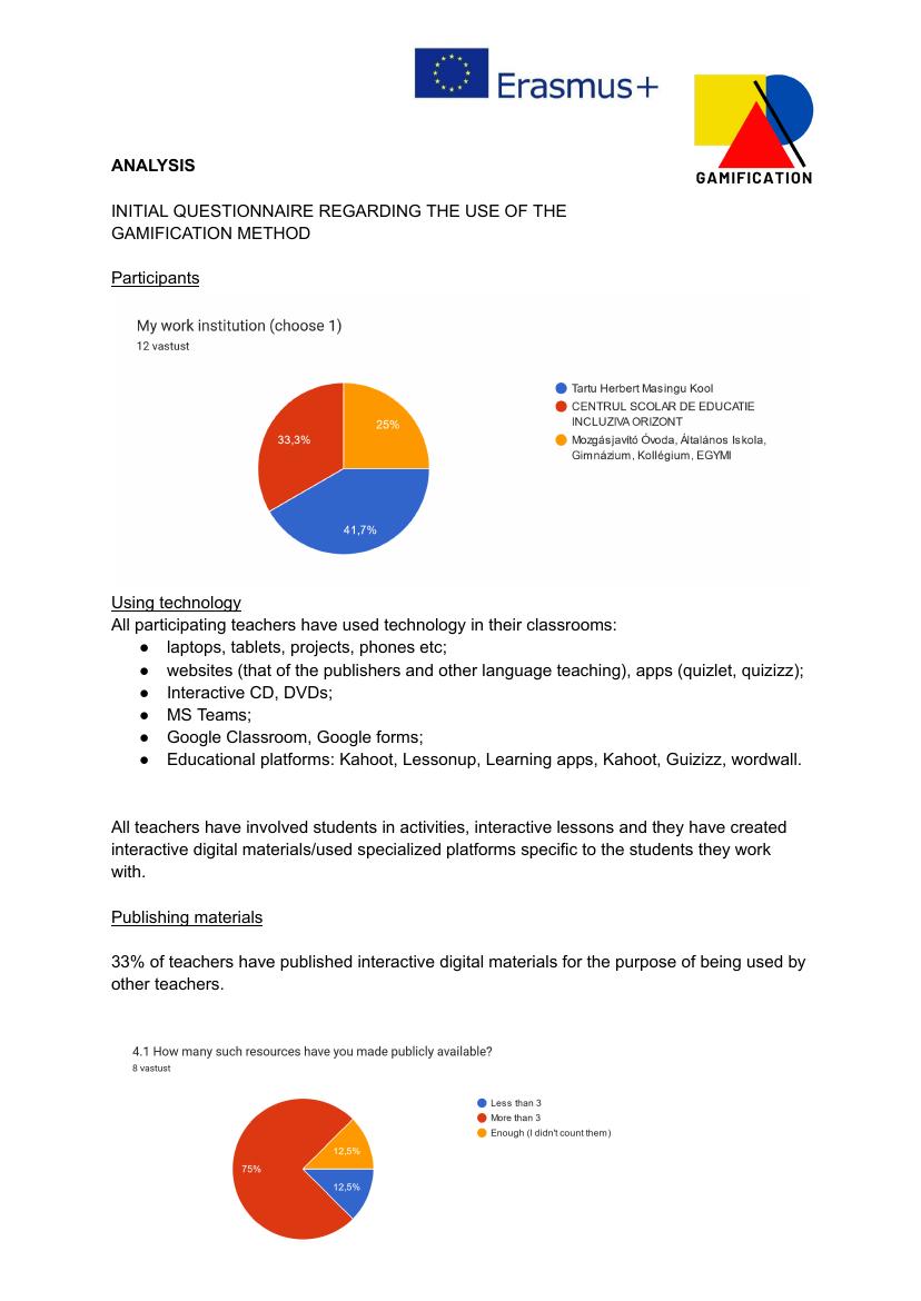Gamification – vajaduste analüüs